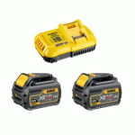 PACK CHARGEUR + 2 BATTERIES XR FLEXVOLT 18/54 V DEWALT