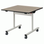 TABLE MALIBU RAB 80X80 T4 DL ST ANTIB CHÊNE 1146/NO BLC 9016