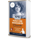 1919 BY MAULER - HUILE-CIRE JAUNE SABLE BIOSOURCÉE PATINE POUR MEUBLE & BOISERIE - 0,5L - ASPECT CIRE SABLE
