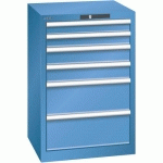 ARMOIRE BLEU CAP. 564X572X850 AVEC 6 TIR. 75KG _ 14.258.040 - LISTA