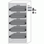 ARMOIRE SÉCURITÉ S-PHOENIX-90 S90.196.090.FWAS JAUNE - ASECOS