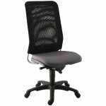 CHAISE DE BUREAU DIAZ CONTACT SYNCHRONE PIÈTEMENT NOIR ASSISE COLORIS GRIS - MANUTAN COLLECTIVITÉS
