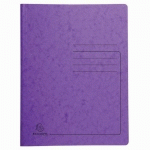 CHEMISES DE CLASSEMENT À RESSORT CARTE LUSTRÉE - A4-VIOLET - EXACOMPTA