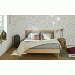 LIT RIDDEL  BOIS NATUREL 160X200 CM
