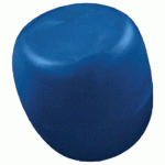 POUF GALET DE PAUL Ø 35 CM BLEU OUTREMER RAL 5010 - QUI EST PAUL