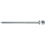 FISCHER - VIS BOIS AGGLOMÉRÉ FPF II CTP TÊTE FRAISÉE ZINGUÉE BLANCHE 200 PIÈCES L : 80 MM ∅ 5 MM - ZINGUÉE BLANCHE