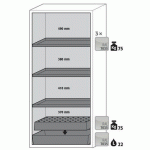 ARMOIRE SÉCURITÉ S-CLASSIC-90 S90.196.090.WDAS GRIS CLAIR