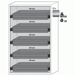 ARMOIRE SÉCURITÉ S-PHOENIX-90 S90.196.120.FDAS GRIS CLAIR - ASECOS