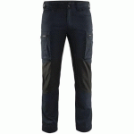 PANTALON DE TRAVAIL SERVICES STRETCH MARINE FONCÉ/NOIR TAILLE 42 - BLAKLADER