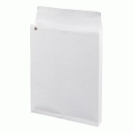 POCHETTE À SOUFFLETS 3 CM KRAFT BLANC ARMÉ 260 X 330 MM BRUNEAU 120 G SANS FENÊTRE - BOÎTE DE 50