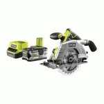 RYOBI - PACK SCIE CIRCULAIRE 18V ONE+ R18CS-0 - 1 BATTERIE 5.0AH - 1 CHARGEUR RAPIDE 2.0AH RC18120-150