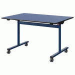 TABLE MALIBU RAB 120X80 T5 DL ST ANTIB BLE U525/NO BLEU 5005
