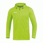 VESTE RUNNING À CAPUCHON ENFANT - JAKO - RUN 20 VERT FLUO