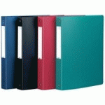 CLASSEUR OXFORD MEMPHIS A4 DOS 20MM 4 ANNEAUX RONDS COUVERTURE POLYPRO BLEU - LOT DE 20