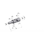 GENOUILLÈRE 17 MM P9,9 F10 À VIS POINTEAU M5 NICKELÉE - CHERUBINI - 7913ZNCHNK - NICKELÉ