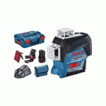 LASER LIGNE 12V GLL 3-80 C + 1 BATTERIE GBA 2AH + CHARGEUR + COFFRET L-BOXX - BOSCH - 0601063R02