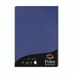 LOT DE 2 - ETUI DE 50 FEUILLES POLLEN 210X297MM 120G/M2 - BLEU NUIT