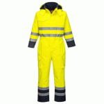 PORTWEST S775 COMBINAISON DE PLUIE HI-VIS BIZFLAME JAUNE/MARINE - TAILLE XL - STANDARD