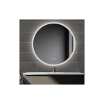 BIUBIUBATH - 60CM MIROIR AVEC ANTI-BUÉE +3 COULEURS LED + LUMINOSITÉ RÉGLABLES ROND + INTERRUPTEUR TACTILE, MIROIR DE SALLE DE BAIN 2