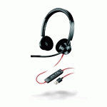 CASQUE FILAIRE STEREO POLY BLACKWIRE 3320 USB-A - NOIR