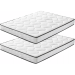 MATELAS LOT 2 140X190CM MATELAS MEMOIRE DE FORME LUXE MATELAS DE LIT D'ADULTE ET D'ENFANT ÉPAISSEUR 15CM - BOLLI