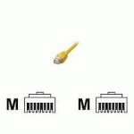 MCL 0.5M CAT6 U/UTP CÂBLE DE RÉSEAU JAUNE 0,5 M U/UTP (UTP)