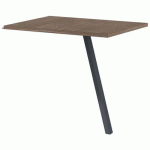 RETOUR BUREAU GARY 120 X 60 CM PIED ANTHRACITE PLATEAU NOYER - MBA