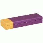 RHODIARAMA PLUMIER SIMILI CUIR ITALIEN 21X5,5X3 CM - VIOLET - LOT DE 2