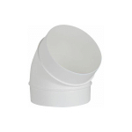 UPMANN - TUBE COUDE ROND DN 125, 45° , BLANC