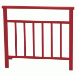 BARRIÈRE VENISE 1 M STRUCTURE BARREAUX - ZINC ROUGE 3004 - PROCITY