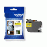 CARTOUCHE BROTHER LC422Y JAUNE POUR IMPRIMANTE JET D
