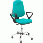 CHAISE DE BUREAU SIERRA CP ACCOUDOIRS FIXES - TURQUOISE
