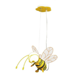 LAMPE SUSPENSION NURSERY PLASTIQUE BEE PLASTIQUE COLORÉ B: 20CM H: 80CM