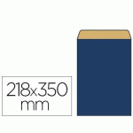 LOT DE 250 - POCHETTE KRAFT VERGÉ 60G 180X60X350MM COLORIS BLEU