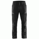 PANTALON DE TRAVAIL SERVICES STRETCH NOIR/GRIS FONCÉ TAILLE 56 - BLAKLADER