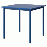 TABLE MALIBU 80X80CM T6 4P STRA ABS BLEU U525/BLEU 5005 - MANUTAN EXPERT