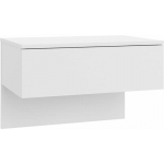 TABLE DE CHEVET MURALE BLANC BRILLANT