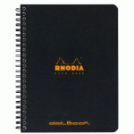NOTEBOOK RHODIA CLASSIC RELIURE INTÉGRALE 16X21 CM 160 PAGES DOT DÉTACHABLES 80G - NOIR - LOT DE 5