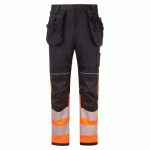 PORTWEST FR452 PANTALON HOLSTER PW3 MODAFLAME HV CLASSE 1 ORANGE/NOIR - TAILLE 44 - STANDARD