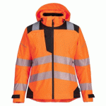 PORTWEST PW389 VESTE DE PLUIE HAUTE VISIBILITÉ PW3 POUR FEMME ORANGE/NOIR - TAILLE M