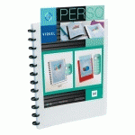 PROTÈGE-DOCUMENTS PERSONNALISABLE VIQUEL GÉODE - ESSENTIEL RECYCLE - POLYPROPYLÈNE OPAQUE A4 30 POCHETTES - 60 VUES BLANC