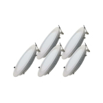 SILAMP - SPOT LED EXTRA PLAT ROND 24W BLANC (PACK DE 5) - BLANC FROID 6000K - 8000K BLANC FROID 6000K - 8000K