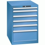 ARMOIRE BLEU CAP. 564X725X850 AVEC 6 TIR. 75KG _ 78.529.040 - LISTA