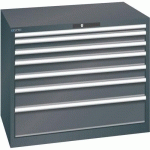 ARMOIRE 7 TIROIRS 1023X725X850MM-CAPACITÉ 200KG-NOIR - LISTA