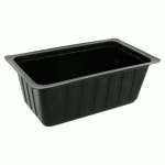 BARQUETTE PACK 2000 1000 ML 20X12X7.5 CM PP NOIR (VENDU PAR 900)