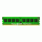 KINGSTON TECHNOLOGY VALUERAM MODULE DE MÉMOIRE 4 GO 1 X 4 GO DDR3L 1600 MT/S 240-PIN DIMM