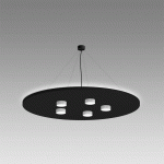 LED-WORKS AUSTRIA LEDWORKS SONO-LED ROUND FIVE 930 NOIR/BLANC