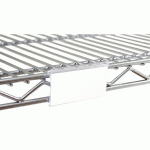 LOT DE 12 PORTE-ÉTIQUETTES POUR RAYONNAGE FIL D\