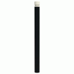 POTELET VITYL PMR TÊTE GORGES MÉTAL 1.20M Ø102MM NOIR 9005 - BUTON DESIGN