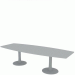 TABLE DE RÉUNION TONNEAU L.280 GRIS - QUADRIFOGLIO
